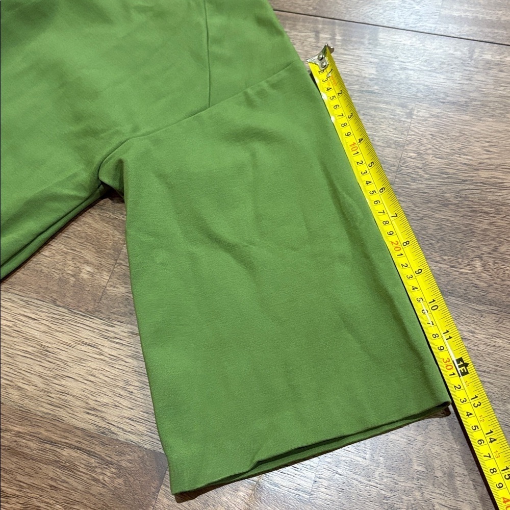 MEIMEIJ knit shift dress with half sleeve in Green. Size 44: Large - Picture 11 of 11